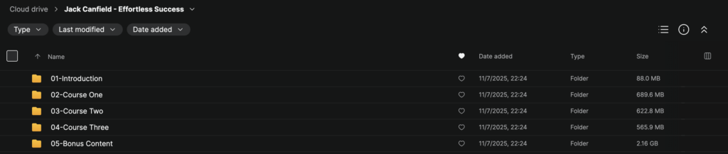 Jack Canfield – Effortless Success