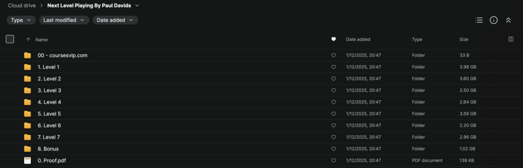 Next Level Playing By Paul Davids