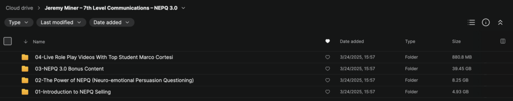 Jeremy Miner – 7th Level Communications – NEPQ 3.0