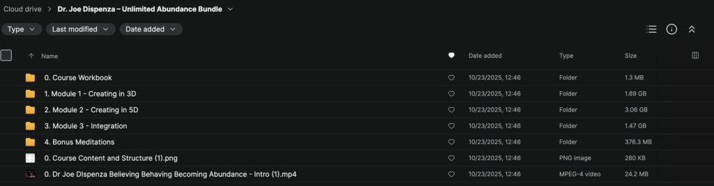 Dr. Joe Dispenza – Unlimited Abundance Bundle