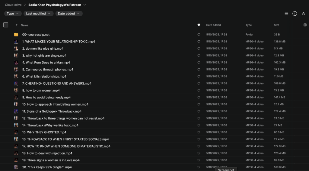 Sadia Khan Psychologyst’s Patreon