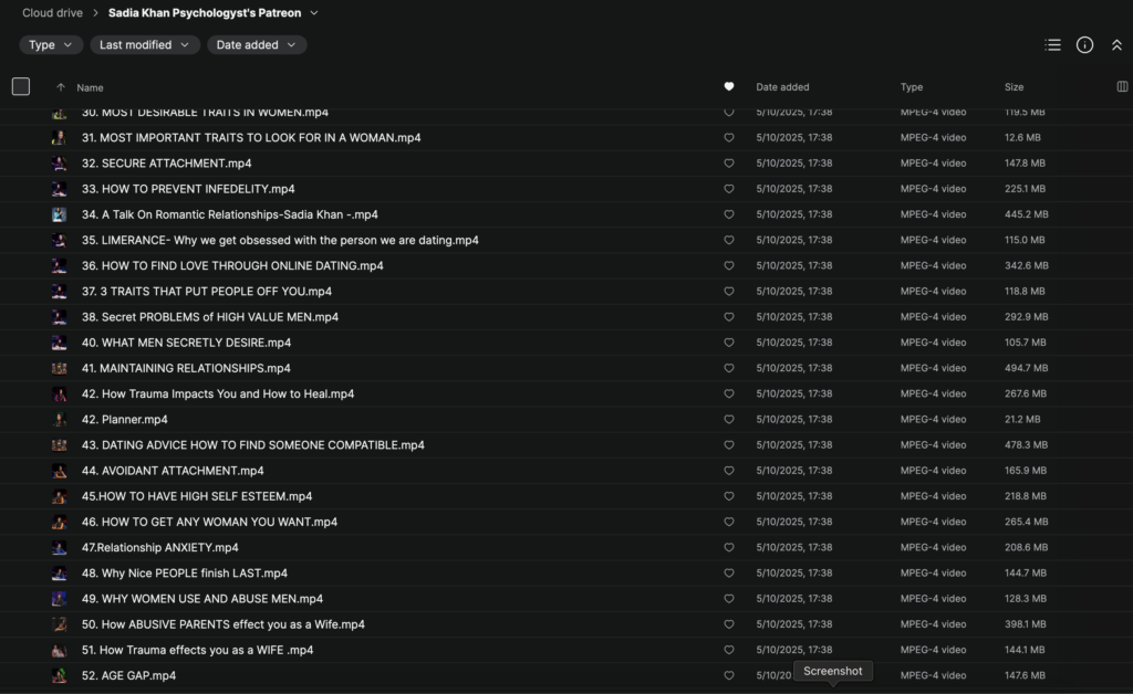 Sadia Khan Psychologyst’s Patreon