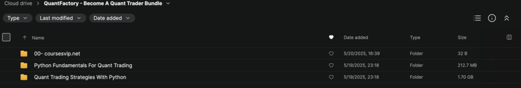 QuantFactory – Become A Quant Trader Bundle