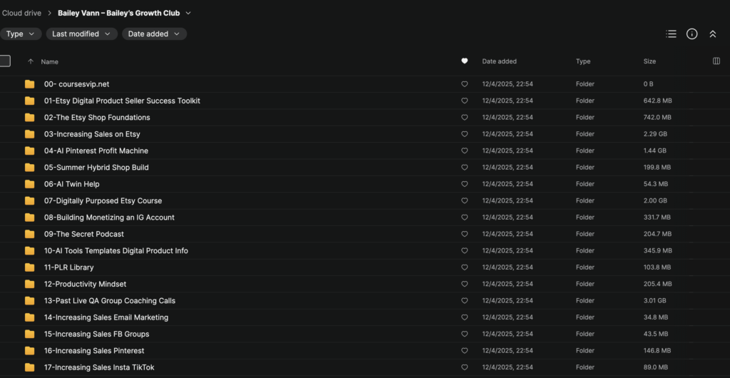 Bailey Vann – Bailey’s Growth Club