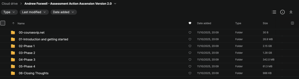 Andrew Foxwell – Assessment Action Ascension Version 2.0