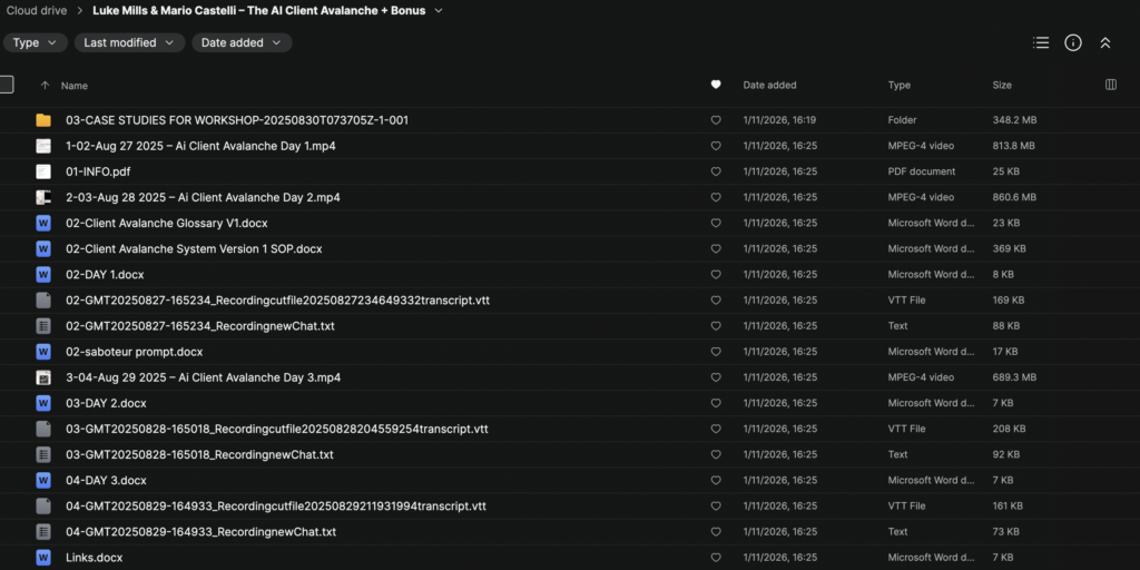 Luke Mills & Mario Castelli – The AI Client Avalanche + Bonus