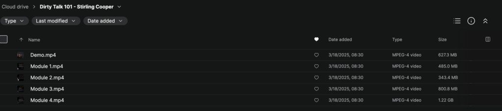 Stirling Cooper – Dirty Talk 101