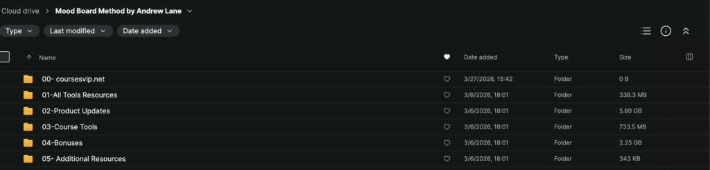 Andrew Lane – Mood Board Method