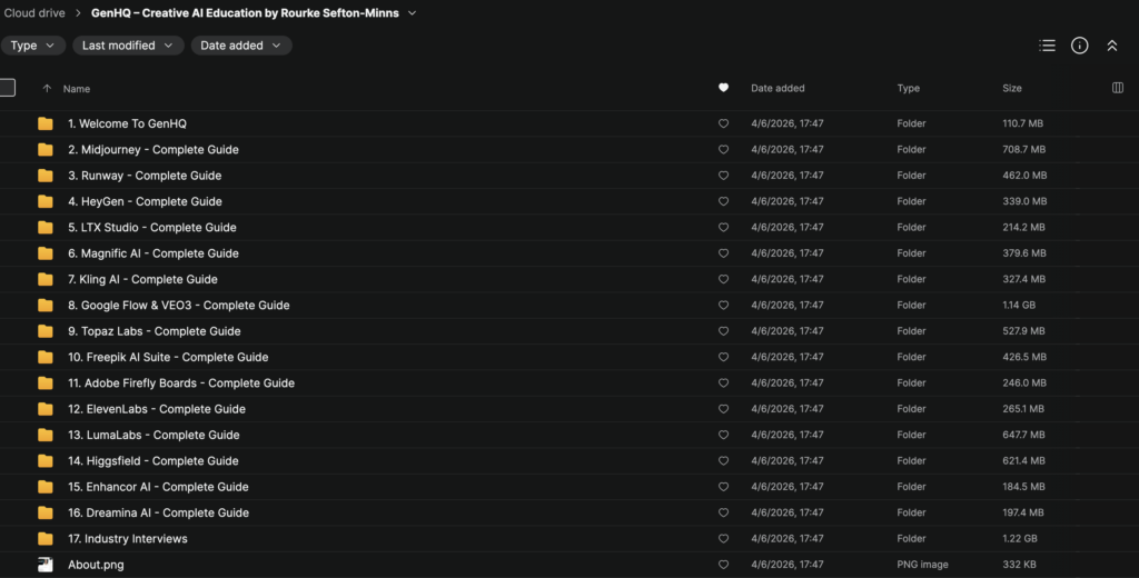 GenHQ – Creative AI Education by Rourke Sefton-Minns