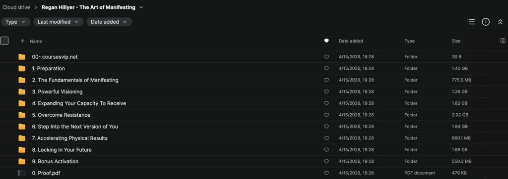 Regan Hillyer – The Art of Manifesting