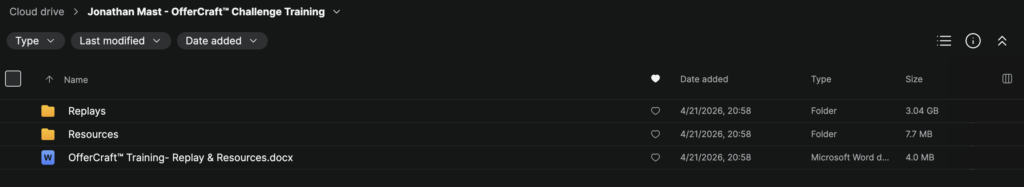 Jonathan Mast – OfferCraft™ Challenge Training