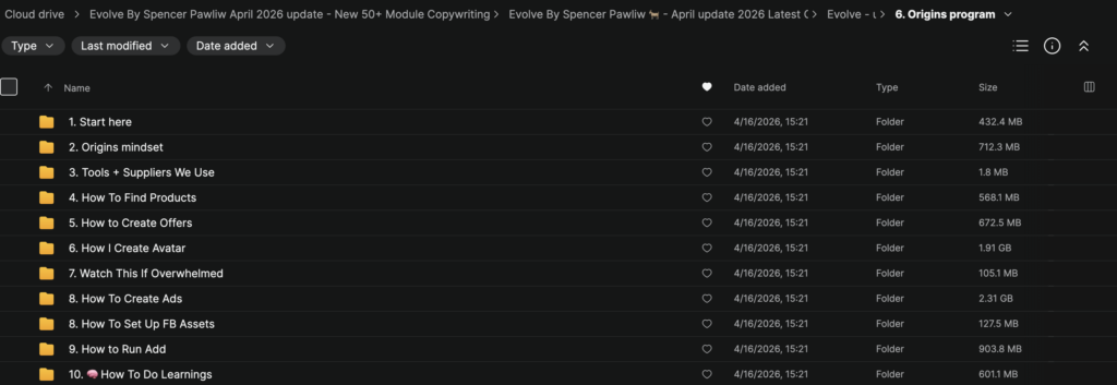 Spencer Pawliw – Evolve + Origins Ecommerce Pack (April 2026)