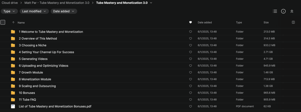 Matt Par – Tube Mastery and Monetization 3.0