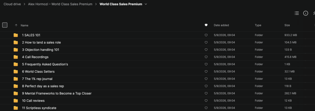 Alex Hormozi – World Class Sales Premium