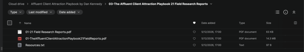 Dan Kennedy – Affluent Client Attraction Playbook