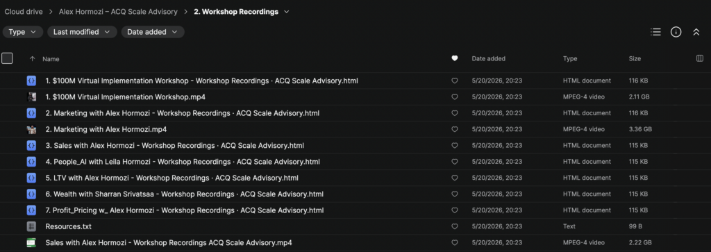 Alex Hormozi – ACQ Scale Advisory