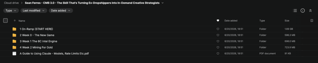 Sean Ferres – CMB 3.0 The Creative Strategist