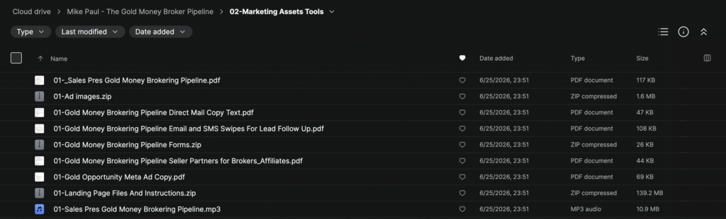 Mike Paul – The Gold Money Broker Pipeline